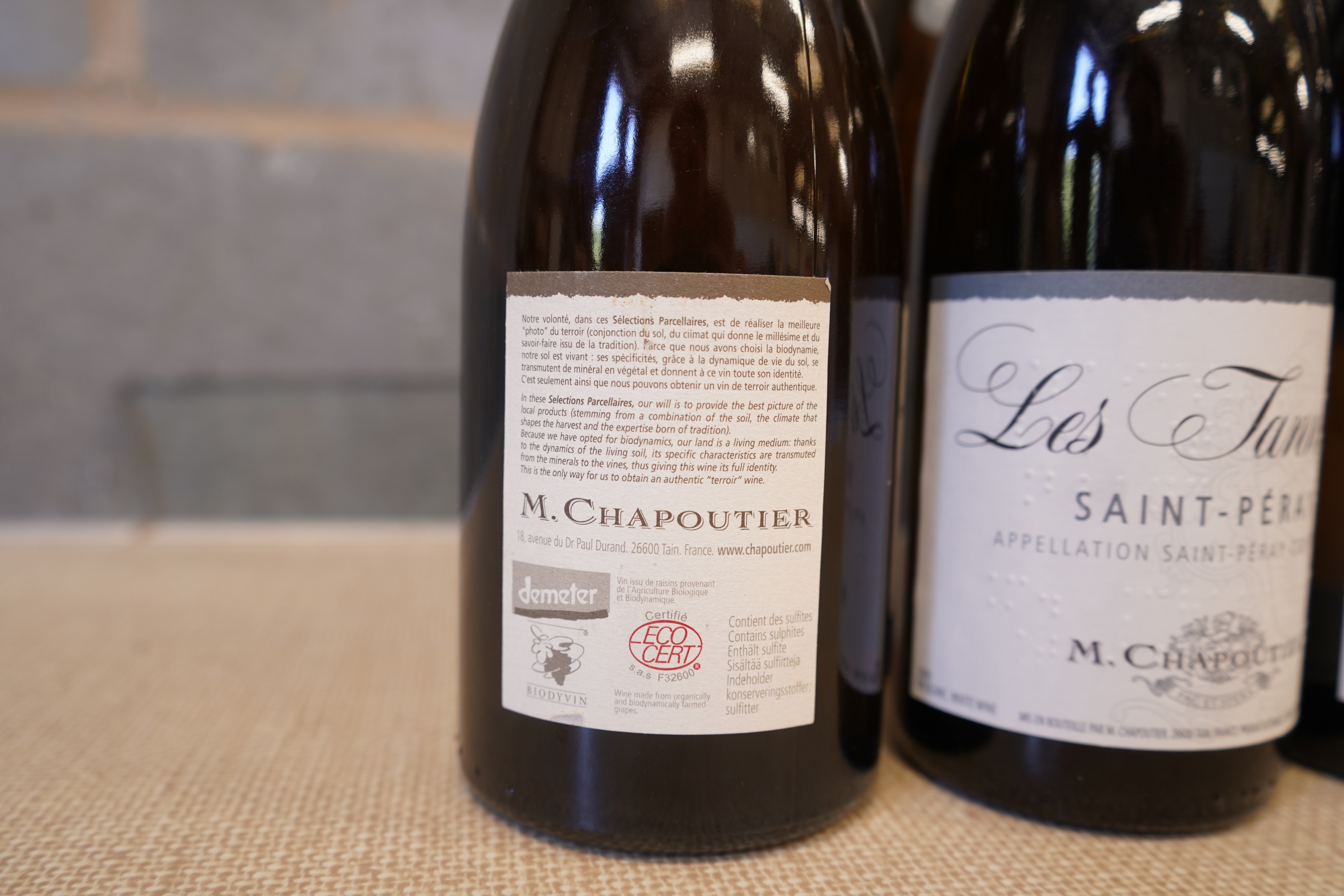 Domaine M. Chapoutier: A mixed parcel of Côtes du Rhône white wine